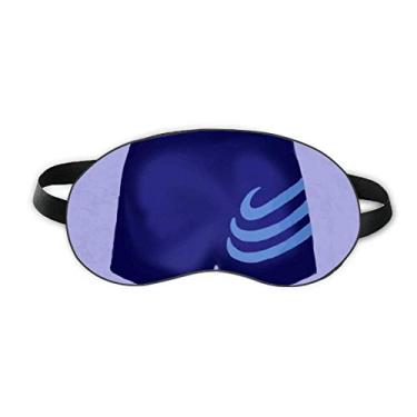 Imagem de Ilustration Blue Stripe Short Pattern Sleep Eye Shield Soft Night Vlindfold Shade Cover