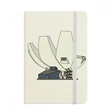 Imagem de Caderno de Museu de Ciência de Arte de Cingapura Oficial de Tecido Rígido Diário Clássico