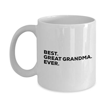 Imagem de Ótimo presente para vovó – Caneca grande para avó – Caneca de café – Melhor vovó de todos os tempos – Para uma melhor ideia de presente – Gigi – Presente para batismo Grandson Grand (325 ml, vovó)