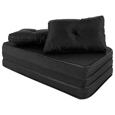 Imagem de Puff Colchonete Dobrável/Sofa 3 em 1 + Travesseiro Casal BF Colchões