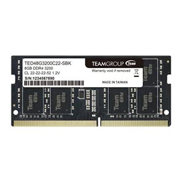 Imagem de TEAMGROUP Elite DDR4 8GB Single 3200MHz PC4-25600 CL22 Unbuffered Non-ECC 1,2V SODIMM 260-Pin Laptop PC Memory Module Upgrade - TED48G3200C22-S01 - (1x 8GB) único