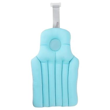 Imagem de Almofada de Banheira de Poliestireno Almofadas de Assento de Banheira Dobrável Encosto de Banheira Almofadas de Assento de Banheira para Uso Doméstico (Azul)