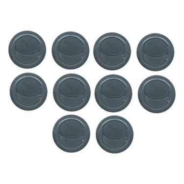 Imagem de 20x Difusor Ar Condicionado Caminhão Trator Van 68mm - Preto