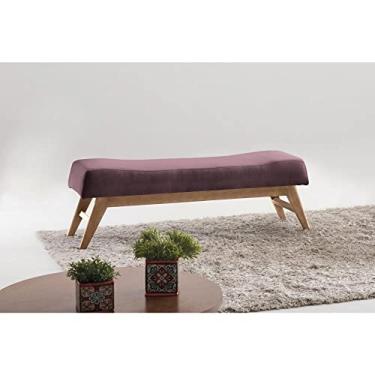 Imagem de Puff 160cm Pés Mel Horus Sofani Rosa