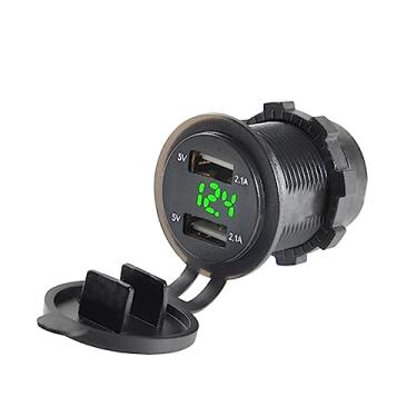 Imagem de CLISPEED Soquete Do Carregador Da Motocicleta Tomada De Energia Do Carro Usb Medidor De Voltagem Usb Tomada Usb Tomada De Energia Usb Carro Carregador De Carro Porto De Carro Porta Celular