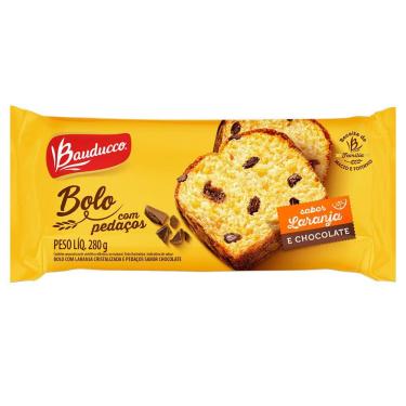 Imagem de Bolo Bauducco sabor Laranja com pedaços de Chocolate 280g