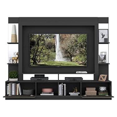 Imagem de Rack Estante com Suporte Tv 65" e Espelho Oslo Multimóveis Preto/tenerife