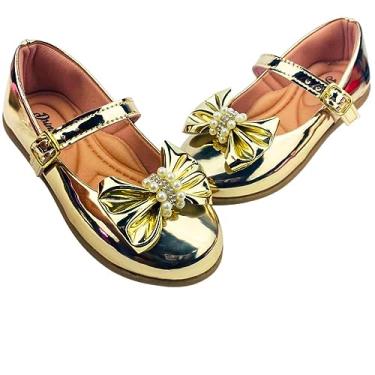 Imagem de Sapatilha Infantil Menina feminina do 20 ao 34 Direto Da Fabrica Super Confortavél SPT503 (Dourado, br_footwear_size_system, little_kid, numeric, numeric_28)