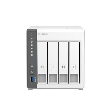 Imagem de Storage NAS QNAP TS-433-4G ARM Cortex-A55 2.0GHz 4GB DDR4 4 Baias S/ HD - TS-433-4G