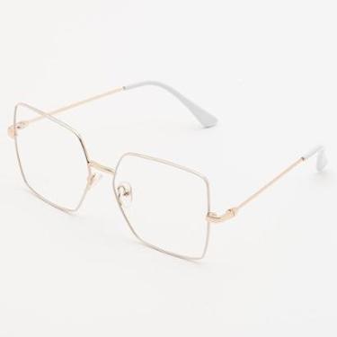 Imagem de Armação Óculos De Grau Quadrada Feminina Metal- Eloá / Óculos Sunrise-Feminino
