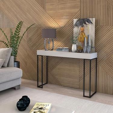 Imagem de Aparador Moderno Para Sala De Estar Pes De Ferro Preto