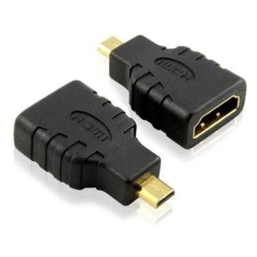 Imagem de Adaptador Micro Hdmi Macho Para Hdmi Femea EX-TYPE-AF-MICROM - New D
