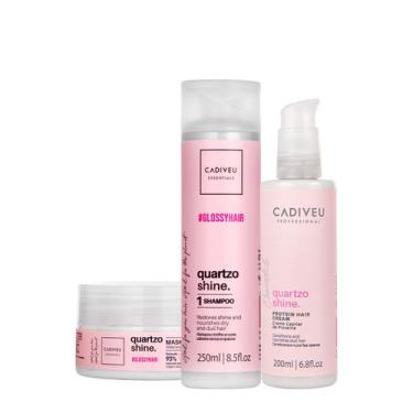 Imagem de Kit Cadiveu Essentials Quartzo Shine Shampoo Máscara e Protein Hair Cr