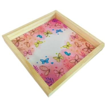 Imagem de Bandeja em Pínus Personalizada Bebê Menino/Menina - Dóia Kids, Bandeja