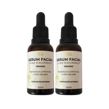 Imagem de Kit 02 Sérum Facial Vegano Ácido Hialurônico 30ml Kuide