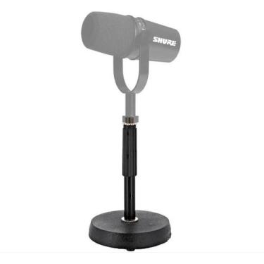 Imagem de Suporte/Pedestal Mesa Reto P/Microfone Condensador Sm7B/Mv7 - Aj Som A