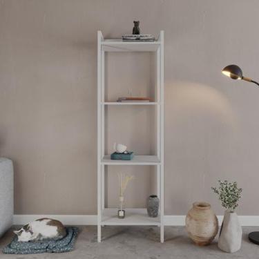 Imagem de Estante para Livros Industrial Aço Multiuso 4 Prateleiras 146cmx45cm A