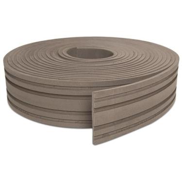 Imagem de Roda Meio Boiserie Moldura Eva Autocolante 7Cm 10 Mt Marrom - Nova Mol