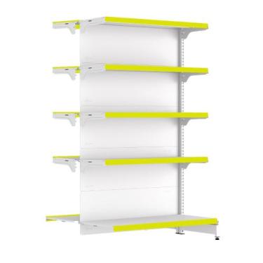 Imagem de Gondola Centro 170 FIT Continuação Branco 10 Bandeja Pe Amarelo - Amap