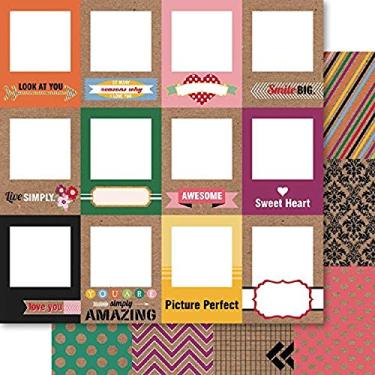 Imagem de Ruby Rock-It Bella! Krafty Goodness Papelão duplo, lateral, 10 folhas, 30,48 cm por 30,48 cm, emoldurado