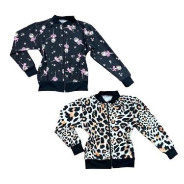 Imagem de Bomber Infantil Mini Blogueira Casaco Kit 2 Jaqueta Novidade - Ak Fash