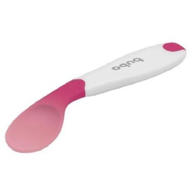 Imagem de Par Colher De Treinamento Termossensível Rosa Menina Buba