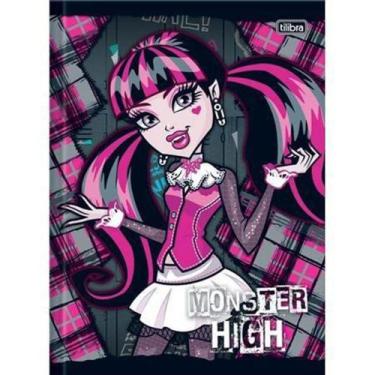 Imagem de Caderno Brochura Capa Dura Pequeno Top Monster High 96fls - Tilibra