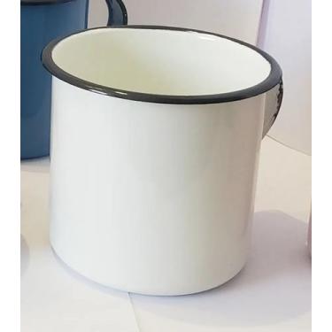 Imagem de 01 Caneca  Esmaltada Ágata Original 150 ml Cor Branco Postagem Rápida 