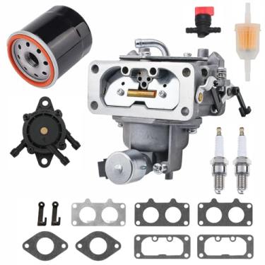 Imagem de Kumaqi Substituição de carburador 15004-1010 para motor Kawasaki FH601V FH641V FH661V FH721V FX850V FX801V 22HP 15004-7024 15004-0757 15004-1005 com kit de filtro