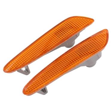 Imagem de ApplianPar Tampa de luz de sinalização lateral esquerda e direita para Mercedes-Benz E-Class W211 2003-2006 tampa da lâmpada de seta