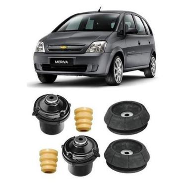 Imagem de Par Coxim Batente Coifa Dianteiro Meriva 2009 2010 2011 2012 - Auto Fl