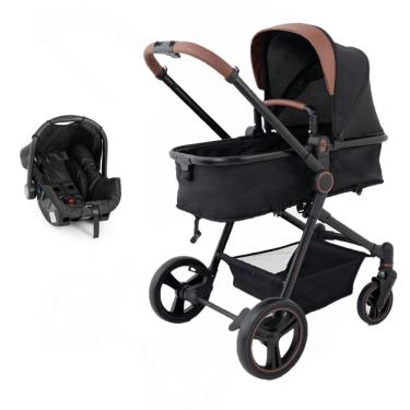 Imagem de Carrinho Ivy Black Travel System Galzerano c/ Bebê Conforto