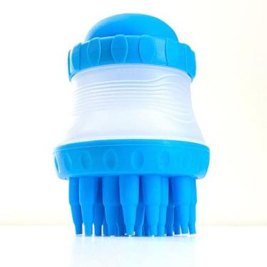 Imagem de Escova Pente Lava Pet Banho Cachorro Gato Dispenser Shampoo - Western