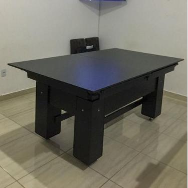 Imagem de Mesa de Bilhar e Jantar Charme Reduzida Carlin Bilhares Superfície em 