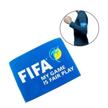 Imagem de Faixa de Capitão Braçadeira Futebol Ajustável com Elástico - Estilo Bo