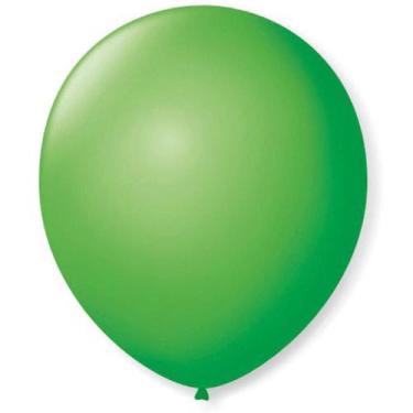 Imagem de BEXIGA/BALÃO VERDE BANDEIRA LISO N.07 PCT.C/50 - Riberball - Baloes Pi