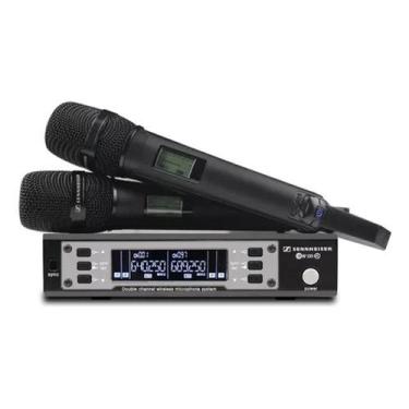Imagem de Microfone Profissional Sem Fio Sennheiser Ew 135g4 Duplo Cor Preto