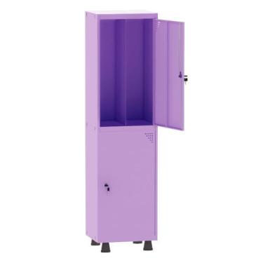 Imagem de Armário Guarda Volume Locker Roupeiro Insalubre 1 Vãos 02 Portas GRP50