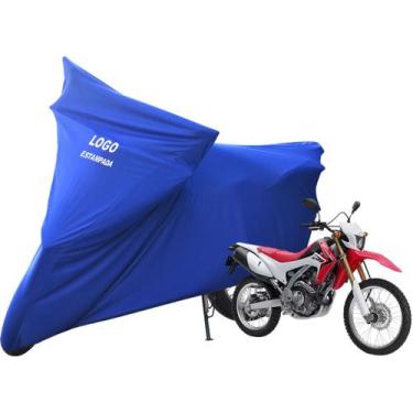 Imagem de Capa Moto Honda CRF 250L De Tecido Lycra Alta Durabilidade - Mz, Azul