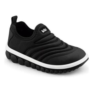 Imagem de Tênis Infantil Menino Bibi Roller Preto Prático Confortável, Preto, 29