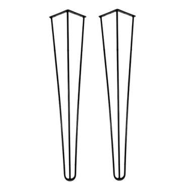 Imagem de Pé Hairpin Leg 75cm Triplo Industrial Mesa Aparador 1/4 - Jthome, 2