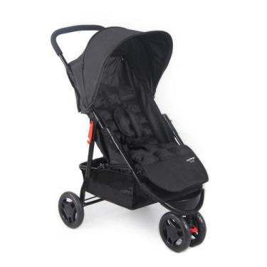 Imagem de Carrinho de Bebê Delta 3 Rodas Preto Mescla Voyage