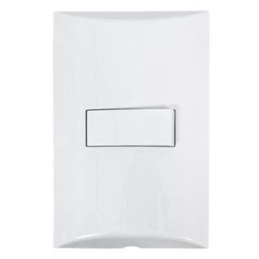 Imagem de Conjunto 1 Tecla Interruptor Paralelo 10A 250V Embutir Brava Iriel Bra