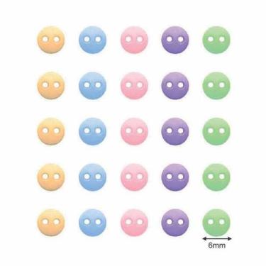 Imagem de Botão Small We Care About 6mm - 30 unidades - We  Care About, Sortidos