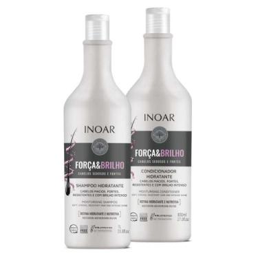 Imagem de Kit Shampoo e Condicionador Força & Brilho 1L - Inoar