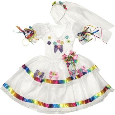 Imagem de Vestido Noivinha Caipira - FESTA JUNINA - QUIMERA KIDS - Tango Fantasi