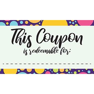 Imagem de Um presente para você - Conjunto de 50 cartões de cupom - Papelaria de vale-presente em branco - Artigos de festa e atividades divertidos e fáceis por menos de $15!