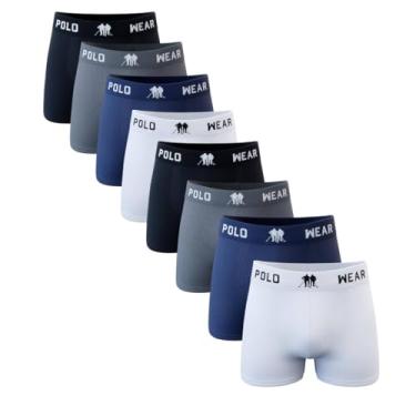 Imagem de Kit 8 Cuecas Boxer Polo Wear Microfibra G