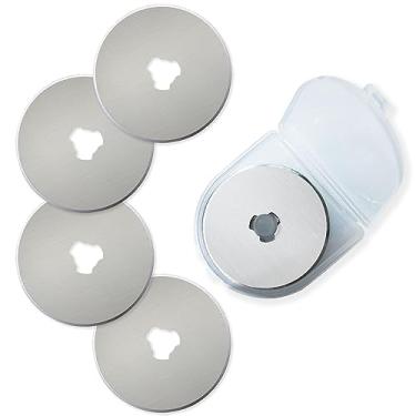 Imagem de Lâminas de corte rotativo de 45 mm, pacote com 5 para Fiskars, Olfa, Truecut, cortador rotativo, substituição, artesanato, quilting