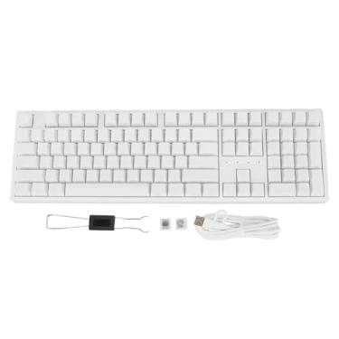 Imagem de Teclado Mecânico para Jogos 108 Teclas Com Retroiluminação RGB, Teclado para Jogos RGB, Interruptor de Ação Linear Sem Fio 2.4G BT 3.0 5.0 Tipo C Com Fio, Troca a Quente, Bateria